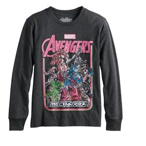 Boys Marvel Avengers Mech Strike Assemble Tee Size XL